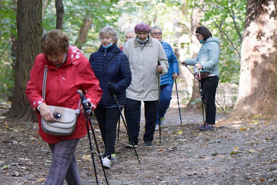 These images show active seniors participating in outdoor activities